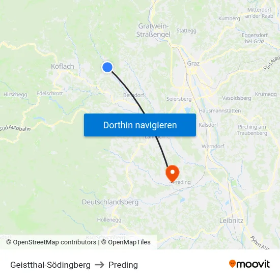 Geistthal-Södingberg to Preding map