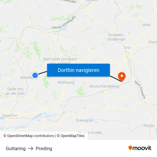 Guttaring to Preding map