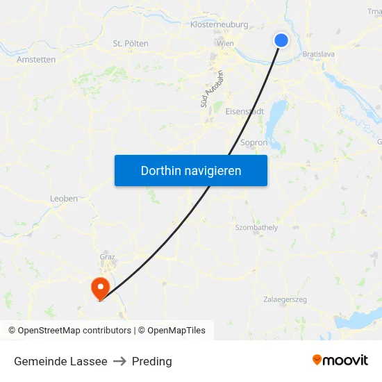 Gemeinde Lassee to Preding map