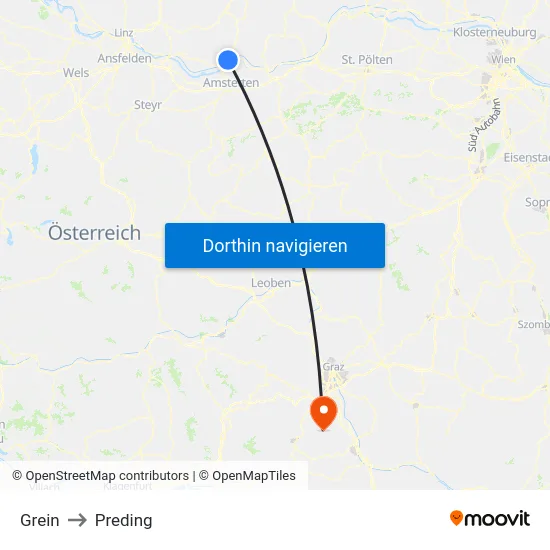 Grein to Preding map