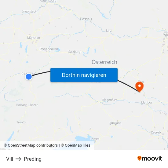 Vill to Preding map