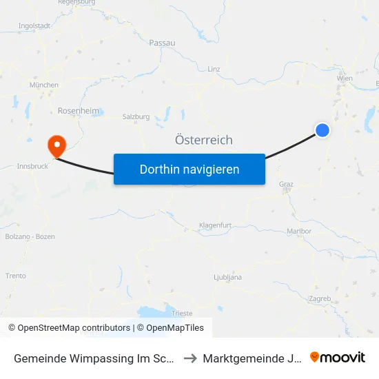 Gemeinde Wimpassing Im Schwarzatale to Marktgemeinde Jenbach map