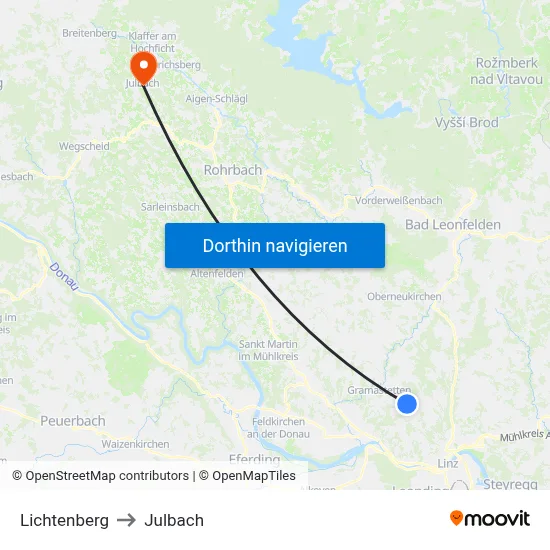 Lichtenberg to Julbach map