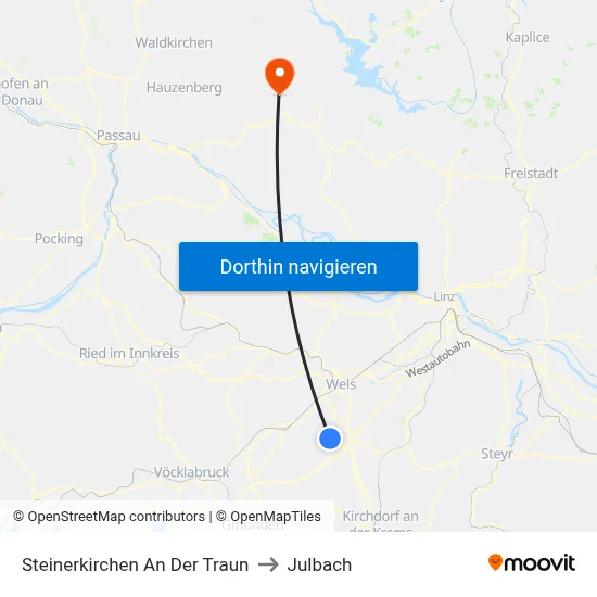 Steinerkirchen An Der Traun to Julbach map