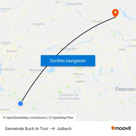 Gemeinde Buch In Tirol to Julbach map