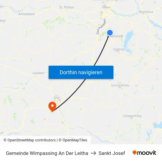 Gemeinde Wimpassing An Der Leitha to Sankt Josef map