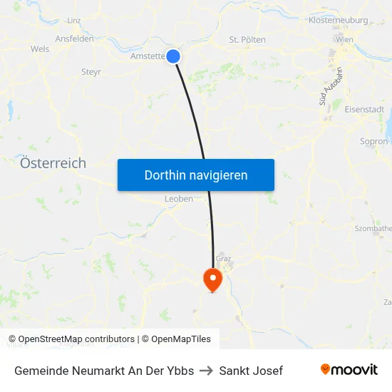 Gemeinde Neumarkt An Der Ybbs to Sankt Josef map