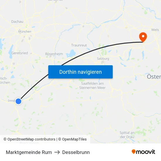 Marktgemeinde Rum to Desselbrunn map