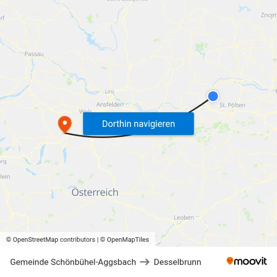 Gemeinde Schönbühel-Aggsbach to Desselbrunn map