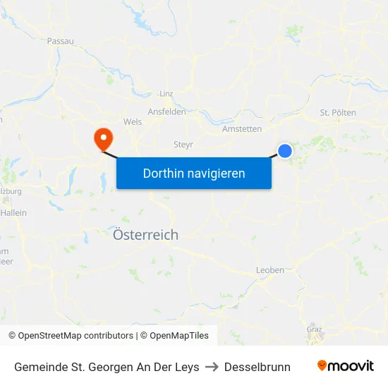 Gemeinde St. Georgen An Der Leys to Desselbrunn map