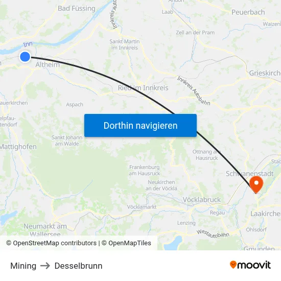 Mining to Desselbrunn map