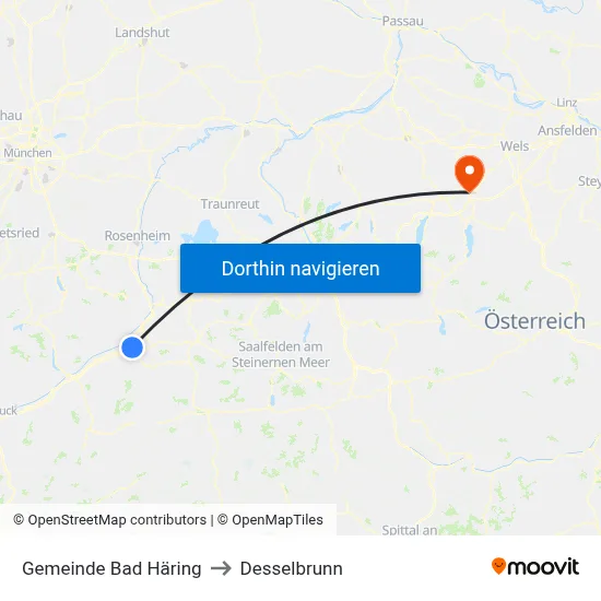 Gemeinde Bad Häring to Desselbrunn map