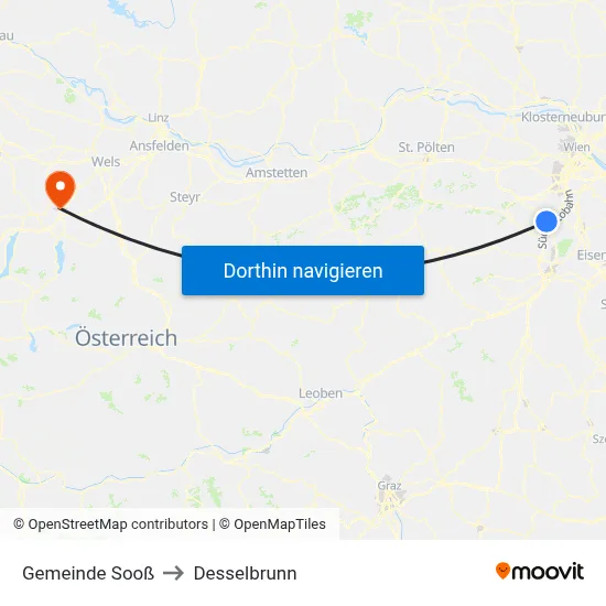 Gemeinde Sooß to Desselbrunn map