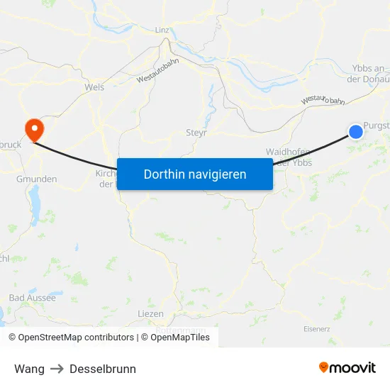 Wang to Desselbrunn map