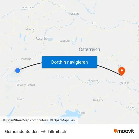 Gemeinde Sölden to Tillmitsch map