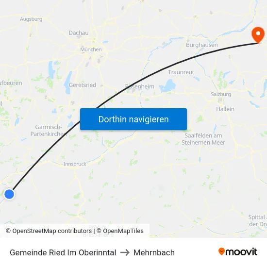 Gemeinde Ried Im Oberinntal to Mehrnbach map