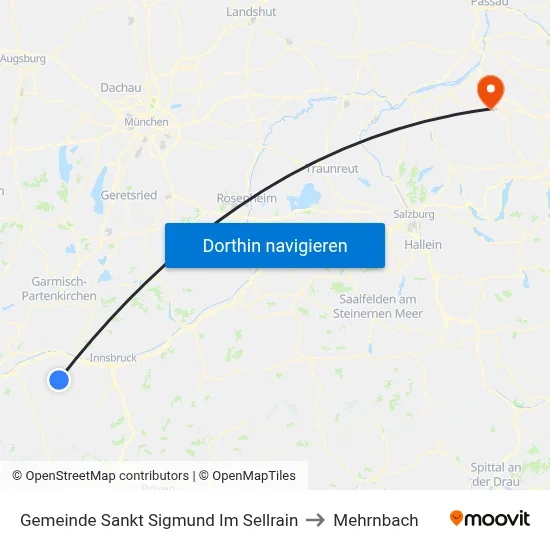 Gemeinde Sankt Sigmund Im Sellrain to Mehrnbach map