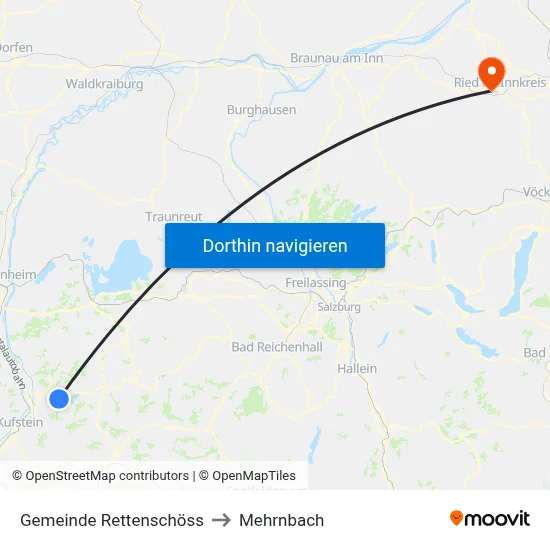 Gemeinde Rettenschöss to Mehrnbach map