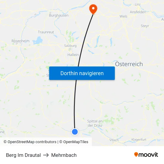Berg Im Drautal to Mehrnbach map