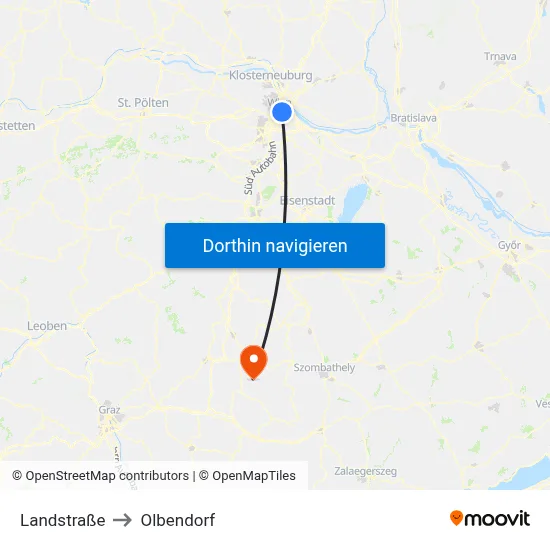 Landstraße to Olbendorf map