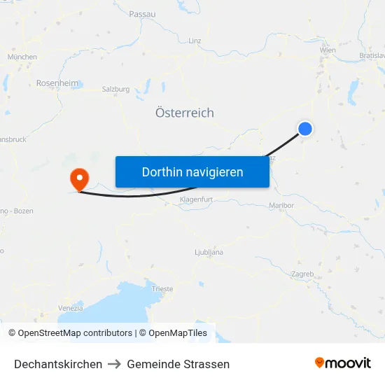 Dechantskirchen to Gemeinde Strassen map