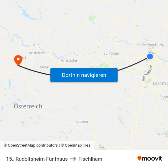 15., Rudolfsheim-Fünfhaus to Fischlham map