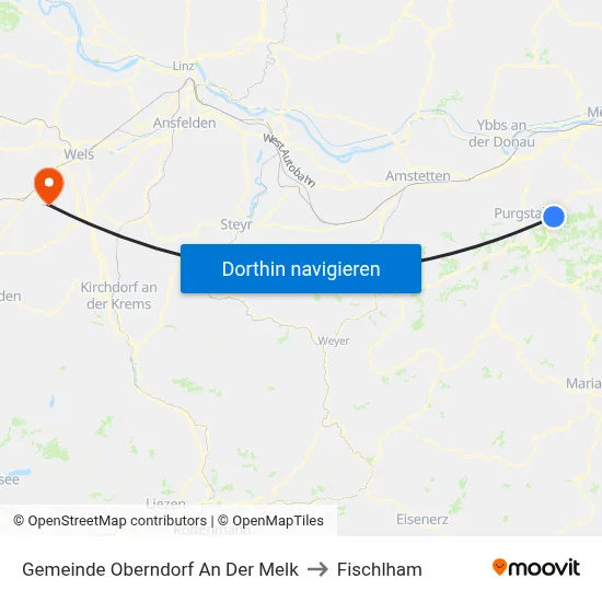 Gemeinde Oberndorf An Der Melk to Fischlham map