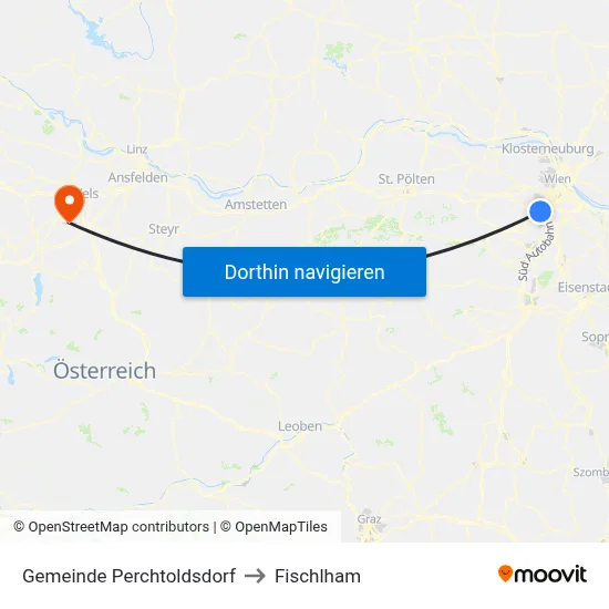 Gemeinde Perchtoldsdorf to Fischlham map