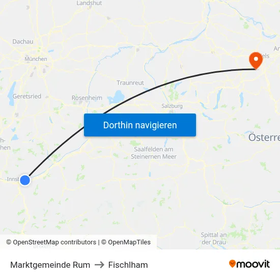 Marktgemeinde Rum to Fischlham map
