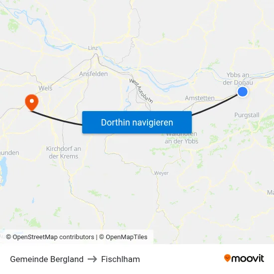 Gemeinde Bergland to Fischlham map