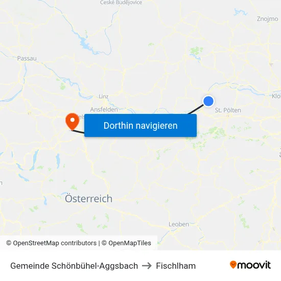 Gemeinde Schönbühel-Aggsbach to Fischlham map