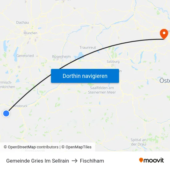 Gemeinde Gries Im Sellrain to Fischlham map