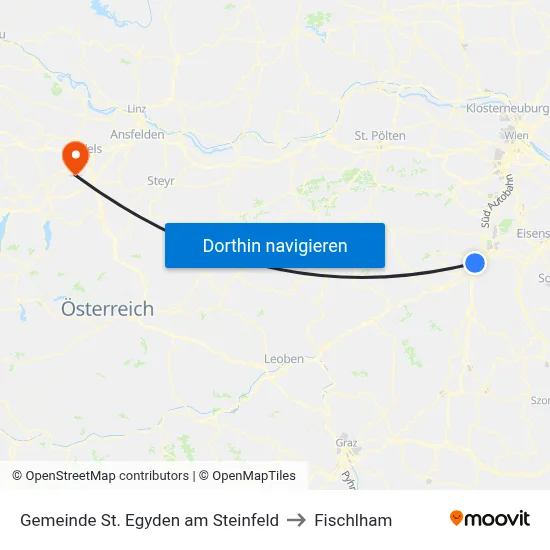 Gemeinde St. Egyden am Steinfeld to Fischlham map