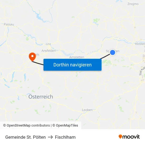 Gemeinde St. Pölten to Fischlham map