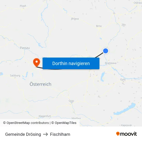 Gemeinde Drösing to Fischlham map