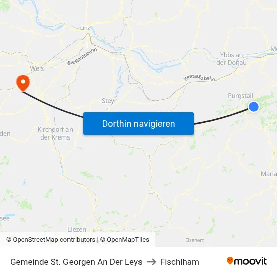 Gemeinde St. Georgen An Der Leys to Fischlham map