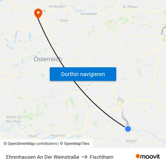 Ehrenhausen An Der Weinstraße to Fischlham map