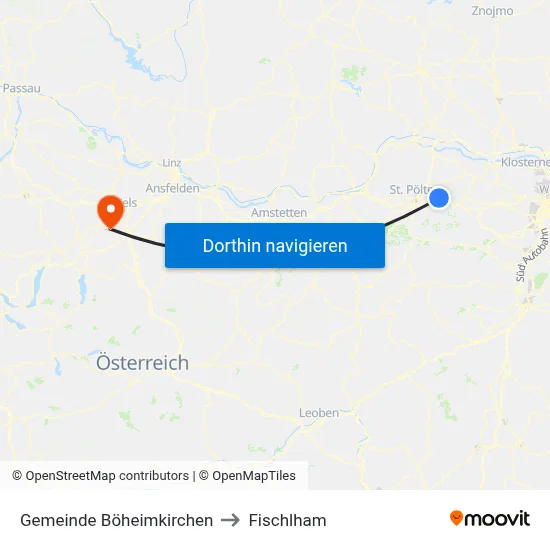 Gemeinde Böheimkirchen to Fischlham map