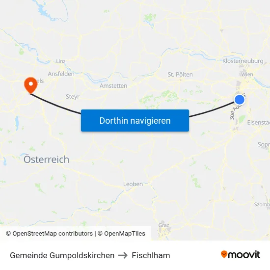 Gemeinde Gumpoldskirchen to Fischlham map