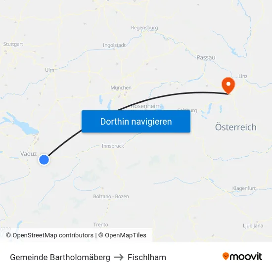 Gemeinde Bartholomäberg to Fischlham map