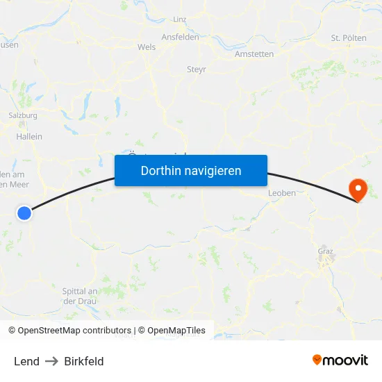 Lend to Birkfeld map