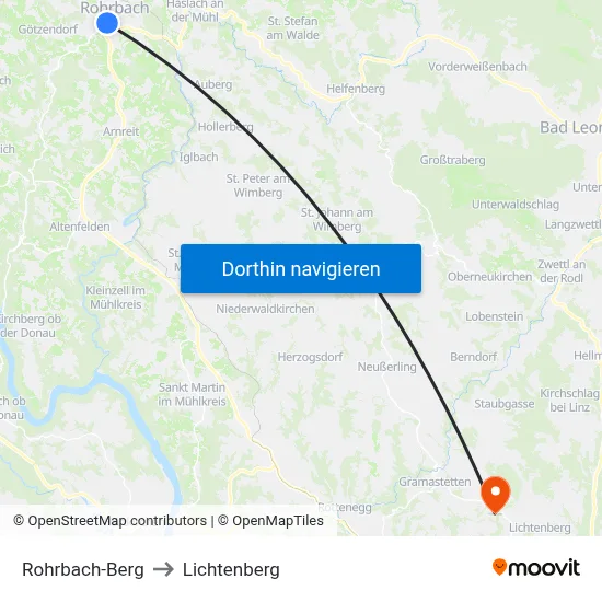 Rohrbach-Berg to Lichtenberg map