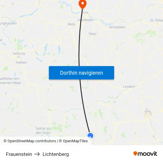 Frauenstein to Lichtenberg map