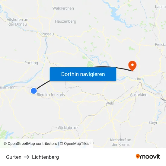Gurten to Lichtenberg map