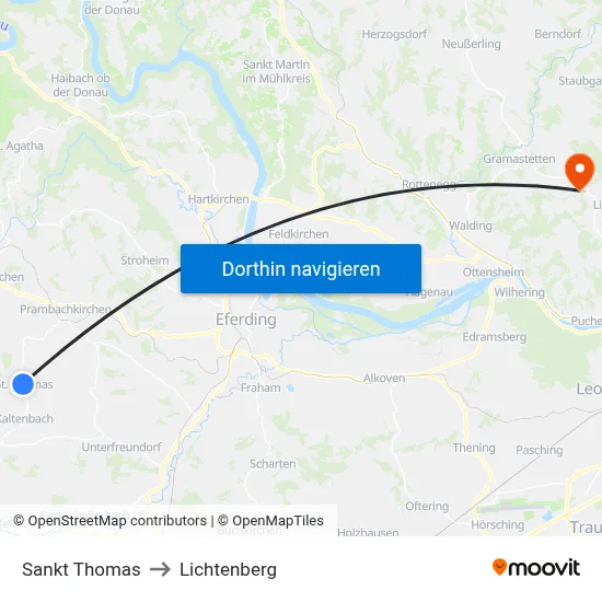 Sankt Thomas to Lichtenberg map