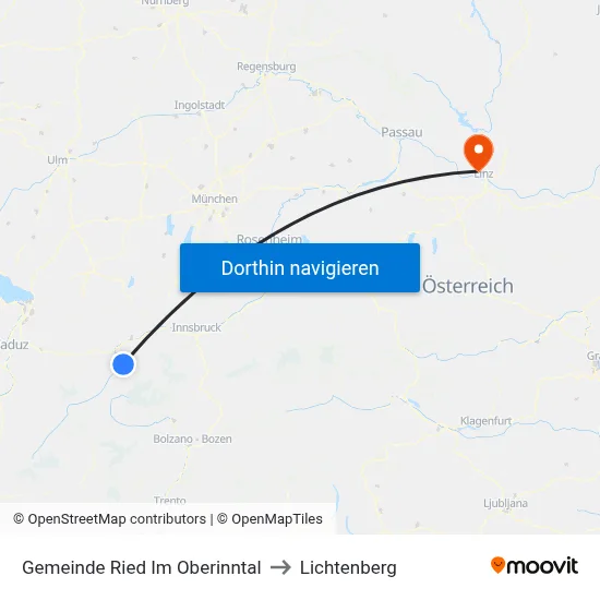 Gemeinde Ried Im Oberinntal to Lichtenberg map