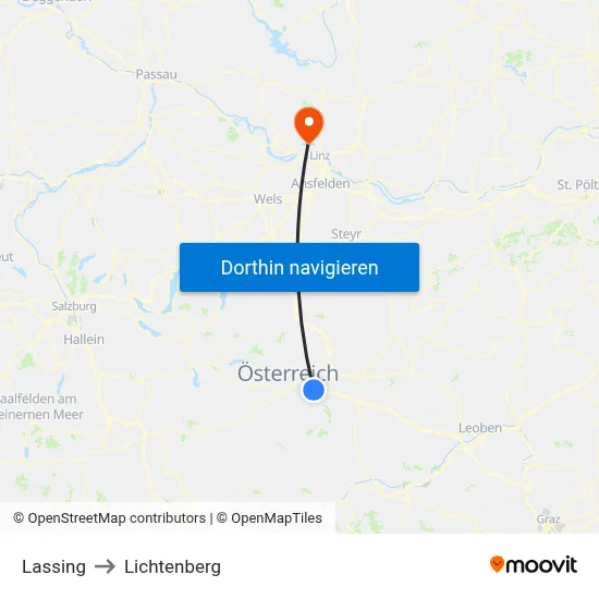 Lassing to Lichtenberg map