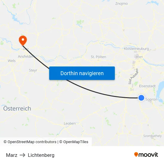 Marz to Lichtenberg map