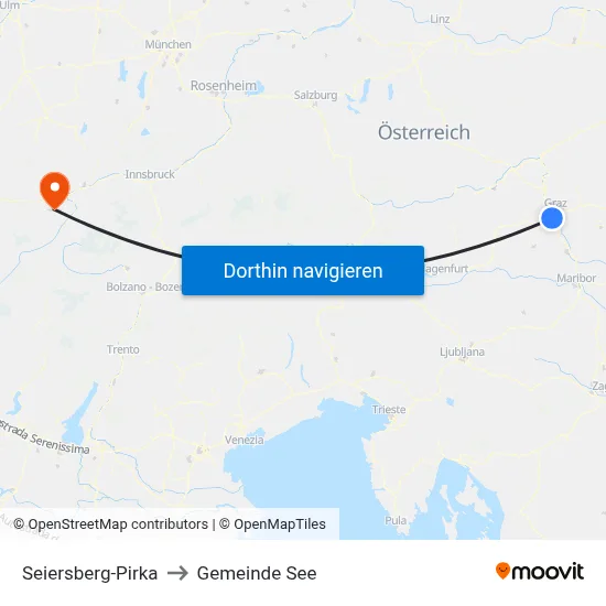 Seiersberg-Pirka to Gemeinde See map