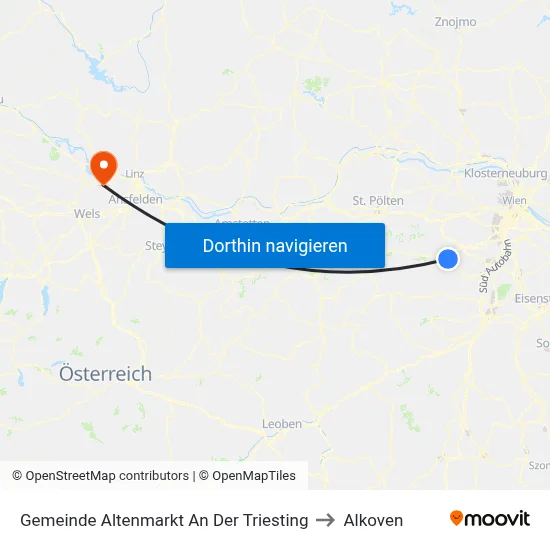 Gemeinde Altenmarkt An Der Triesting to Alkoven map